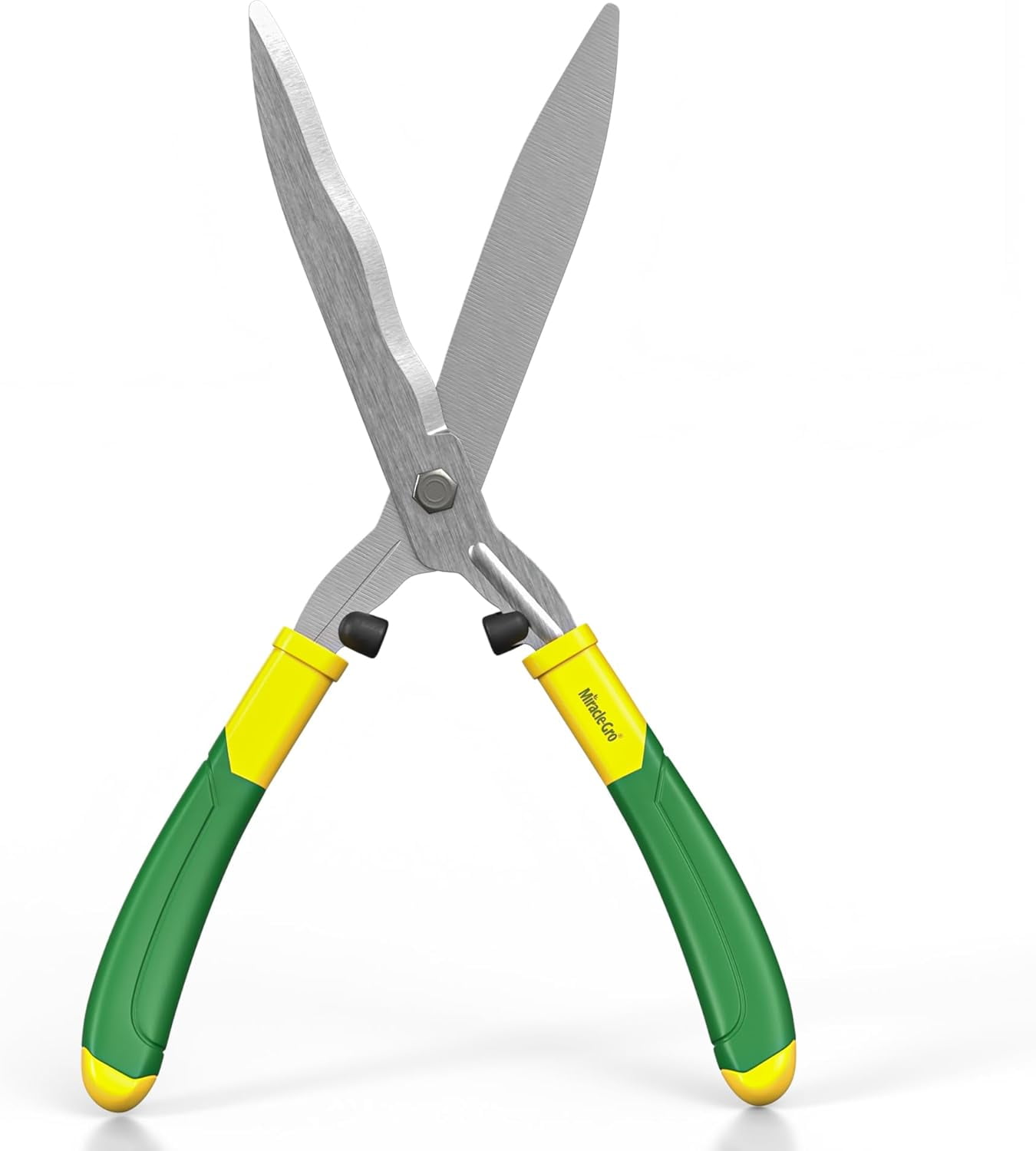 Miracle-Gro 18 in. Wavy Blade Hedge Shears – Carbon Steel Blades for Trimming