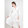 thumbnail image 5 of Vestido camisero de encaje bordado Roman Fashion /Juvenil, 107 (Blanco) blanco M, 5 of 5