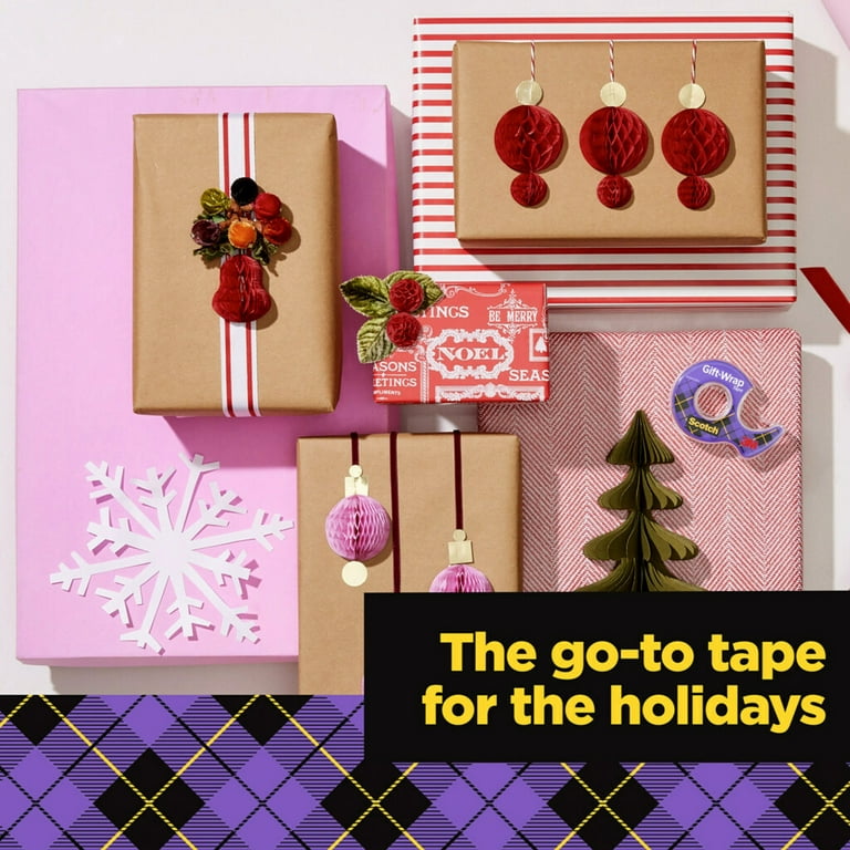 Scotch® Gift-Wrap Satin Tape, 19 mm x 7.5 m, 1 Roll on Handheld