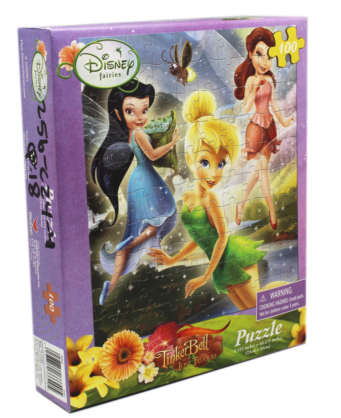 Disney Fairies Mini Puzzle Set 100 Pieces 9.125 x 10.375" NEW 