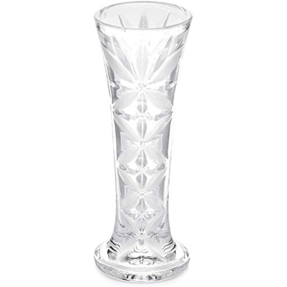 Forever Rose Crystal Bud Vase, Decorative Crystal Clear Glass Bud Vase