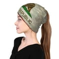 thumbnail image 2 of California Republic Flag Beanie Skull Cap Lightweight Hip Hop Dwarf Hat Beanie Hat For Women Men, 2 of 7