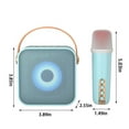 thumbnail image 3 of Wireless Microphone For Home Audio Karaoke Machine, Bluetooth 5.3 Rechargeable PA System Stage Subwoofer, Portable Microphone Speaker, 3 of 7