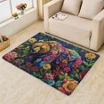 thumbnail image 2 of 3 x 4 Rugs Bear Area Rug, Colorful Animal Carpet for Living Room Bedroom Wildlife Patterned Indoor Home Decor, Non Slip Soft & Low Pile Small Washable Rug ZH&259, 2 of 7