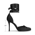 thumbnail image 2 of DREAM PAIRS Women's Ballet High Heels Closed Toe Pumps | High Stiletto Heels Adjustable Strap Square Toe Pumps Shoes for Party Wedding Dance, 2 of 8