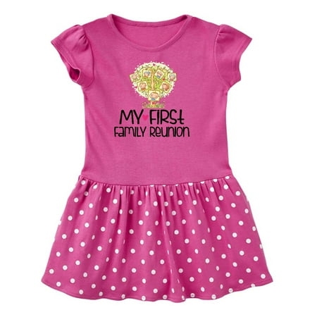 

Inktastic My First Family Reunion Gift Toddler Girl Dress