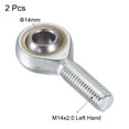 thumbnail image 3 of Uxcell Spherical Rod End Self-lubricated Bearing Left Hand Male Thread Connector 14mm, 3 of 6