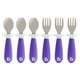 thumbnail image 1 of Munchkin Raise Toddler tenedores y cucharas 6 piezas, púrpura, 1 of 3