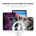 thumbnail image 2 of Paquete de 2 cables USB Carplay AHDFWI para iPhone 15/16 y iPad, 2 of 5