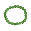 thumbnail image 2 of Green Lava Stone Bracelet - 8mm Beaded Stretch Bracelet and Healing Stones, 2 of 5