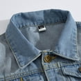 thumbnail image 6 of Wyobmus Denim Vest for Men Casual Loose Fit Sleeveless Trucker Jacket Vintage Casual Ripped Summer Jean Vest B-Light Blue, 6 of 9