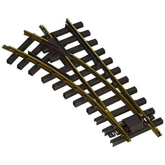 Bachmann Industries Large "G" Scale Universal Brass Track with 30 Degree 4 Diameter Turnout, Left