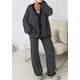 thumbnail image 2 of Conjunto de Mujer PRETTYGARDEN Cardigan y Pantalones de Pierna Ancha Talla M, 2 of 8