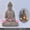 Sitting Buddha B, variant on Buddha Statue for Home and Outdoor Decor Solar Powered Flickering LED,Garden Light Zen Meditation Spiritual Room Decor- Buddha Decor Outdoor-Ideas Gifts for Women, Mom,Prayer Spiritual Living Figurin