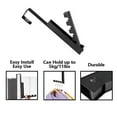 thumbnail image 3 of BE-TOOL 2PCS Foldable Door Hooks Hanger 4 Hanging Points No-Punch Metal Retractable Clothing Hook for Handbags Towels Scarves Bedroom Space Saving (Black), 3 of 8