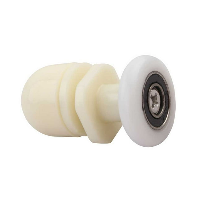 Injueey Rodillo para puerta de cristal de ducha, 8 piezas, polea de baño, rueda deslizante, punzón, apertura de Hotel, accesorios de repuesto Juegos de accesorios de baño 19 mm