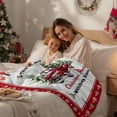 thumbnail image 4 of Red Truck Flannel Blanket for Bed,Travel and Camping, Christmas Tree Cardinal Super Soft Cozy Blanket for All Seasons 30"x40", 4 of 9