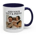 thumbnail image 6 of Valentines Custom Mug with Pictures 11oz Personalized Coffee Mug Gifts for Birthday Valentine's Day Multiple Colors Photo Mugs Personalized Text and Logo tazas personalizadas for Man Woman(Dark Blue), 6 of 8