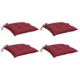 thumbnail image 1 of Set de 4 Cojines para Sillas vidaXL Rojo Vino para Exterior/Interior, 1 of 8