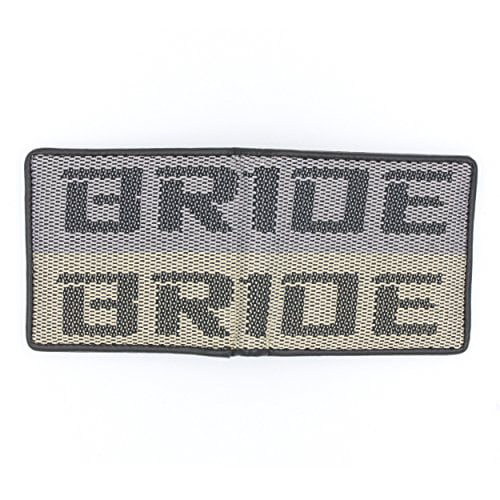 Kei Project Bride Racing Wallet Seat Fabric Leather Bi-fold Gradation Gray/Tan 