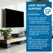 OREI eARC 4K 60Hz Audio Extractor Converter 18G HDMI 2.0 ARC Support - HDCP 2.2 - Dolby Digital/DTS