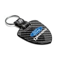 thumbnail image 2 of iPick Image for Ford F-250 Real Black Carbon Fiber Large Shield-Style Key Chain, Official Licensed, 2 of 5