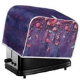 thumbnail image 5 of Yuyamidu Flower Toaster Cover 4 Slice Butterfly Bread Maker Dust Protection Cover Spillproof Oven Cover Wide Slot Kitchen Appliance Cover Home Decorative Gift, Purple, 5 of 7