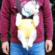 thumbnail image 3 of Mochila porta mascotas portátil con patas hacia afuera, bolsa de viaje para perros, gatos y cachorros, 3 of 5