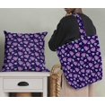 thumbnail image 5 of Soimoi Purple Poly Georgette Fabric Star & Diamond Geometric Fabric Prints By Yard 42 Inch Wide, 5 of 5