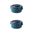 thumbnail image 2 of Wosthever Contenedores de fiambrera, caja de sellado de comida resistente al calor redondeada, contenedor de comidas para trabajadores con asa Typ 2 2piezas, 2 of 6