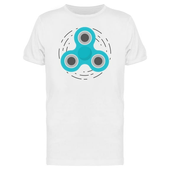 Blue Fidget Spinner In Action Tee Men's -Image by Shutterstock