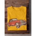 thumbnail image 3 of Classic  Car Graphic Men Gold T-Shirt, Male x-Large, 3 of 4