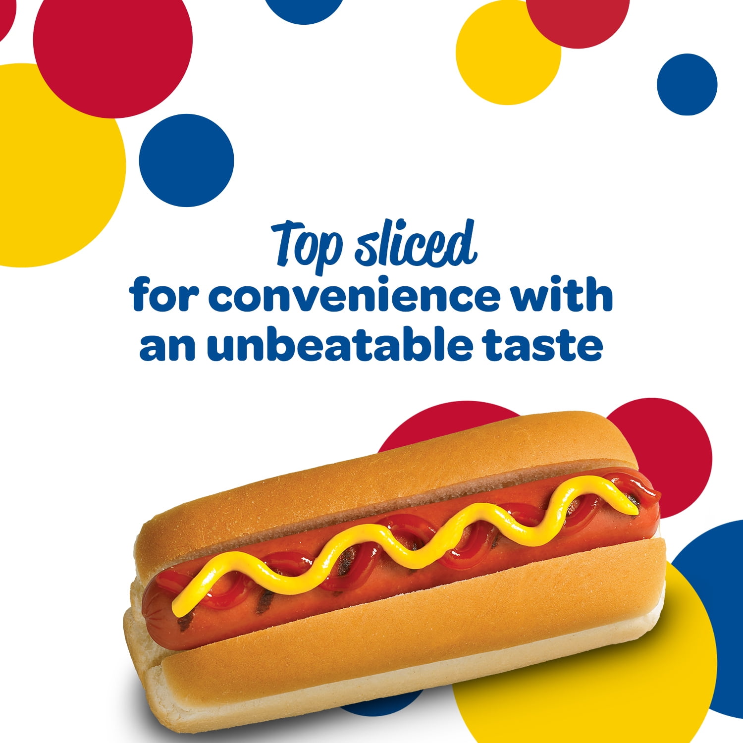 Wonder Bread Frankfurter Buns, Top Sliced Hot Dog Buns, 8 Count, Shelf-Stable