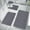 Dark Gray, variant on Darzheoy Bathroom Rugs Set 4 Piece Foam Mats with Non-Slip Bottom, Soft Absorbent Machine Washable for Toilet and Shower