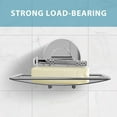thumbnail image 3 of Super Powerful Vacuum Suction Cup Shower Soap Dish Holder, 304 Stainless Steel Bar Soap Sponge Holder for Shower, Bathroom and Kitchen Sink, 3 of 8