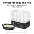 thumbnail image 4 of Hamilton Beach 3-Tier Electric Food Steamer, Vegetable Steamer and Rice Cooker, 9.5 Qt, 4 of 9