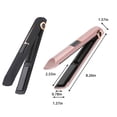 thumbnail image 3 of Soidarity Women Rechargeable Hair Straightener Curler Home Supplies Salon 2-in-1 Iron Shop Adjustable Barber Beauty Spa Hairstyling Cuidado del cabello negro, 3 of 6