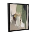 thumbnail image 4 of Stupell Industries Green & Tan Brush Strokes Abstract Painting Black Floater Framed Canvas Art Print Wall Art, 17 x 21, 4 of 10