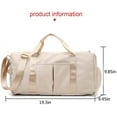 thumbnail image 2 of Bolsa de gimnasio deportiva con bolsa para zapatos, bolsa mojada, bolsa de lona, bolsa de viaje impermeable para mujeres, hombres, verde militar, 29L, 2 of 7