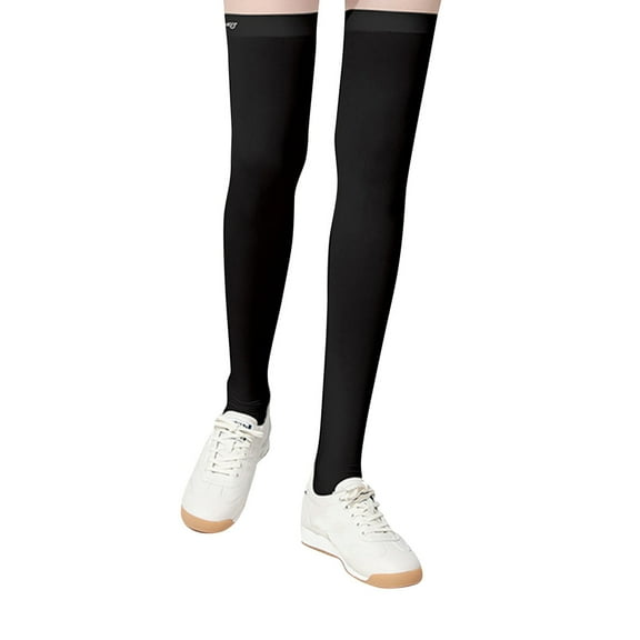 Thigh Sun Sleeves Leg Sleeves UV Protection Open Heel Cooling Sleeves Stockings For Tennis Golf