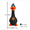 Black, variant on Latex Squeaky Duck Dog Toys - Interactive Chew Toys for Boredom Buster, Cute Duck Shape, Durable, for Indoor & Outdoor Play, US Stock