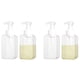 thumbnail image 1 of Paquete de 4 Dispensadores de Jabón En Espuma de 15 Onzas,Jabón Líquido Recargable Recargable,Contenedor de Botella de Bomba de Plástico Vacío de Jabón de Manos,Transparente 450 Ml, 1 of 5