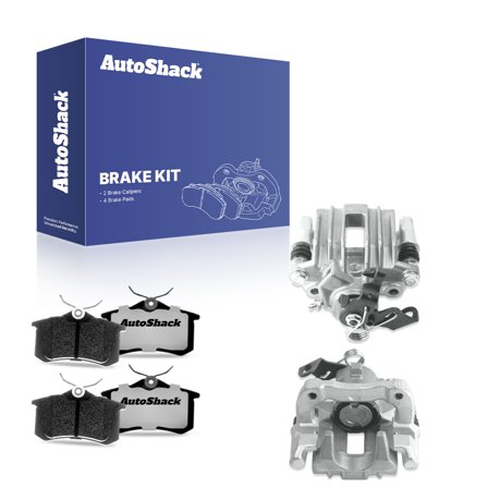 AutoShack Rear Brake Calipers Ceramic Brake Pads | Replacement for 2000-2006 Audi TT Quattro 2000-2005 Volkswagen Jetta 2007-2009 Volkswagen Jetta City | 6-PC