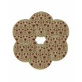 thumbnail image 7 of 15 Inch Round Placemats Set of 6, Boho Floral Non Slip Heat Insulation PP Table Mats, Modern Geometric Ethnic Abstract Flowers Red Green Washable Place Mats for Kitchen Dining Party Table Decor, 7 of 7