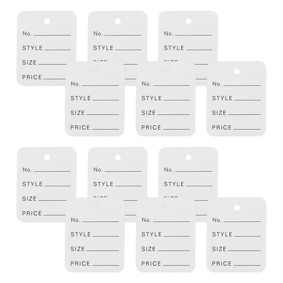 LULULION 1000Pcs Size Tags for Clothing Price Tags Paper Labels for Store Use