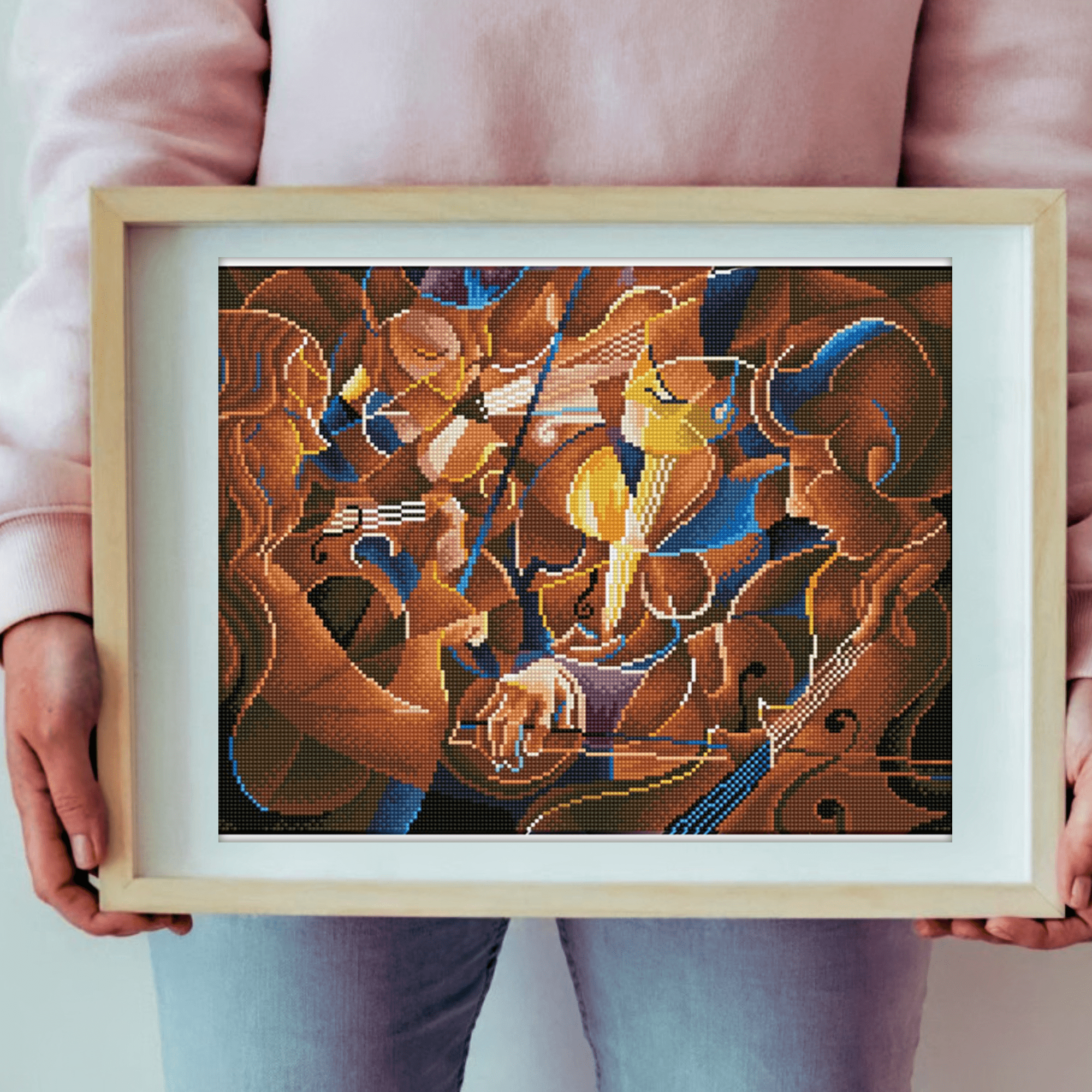 Diamond Dotz Musical Jam Symphony Diamond Painting Kits for Adults - Diamond Art Kits a Relaxing Creative Craft Kit with Dotz Gems  22"x16"