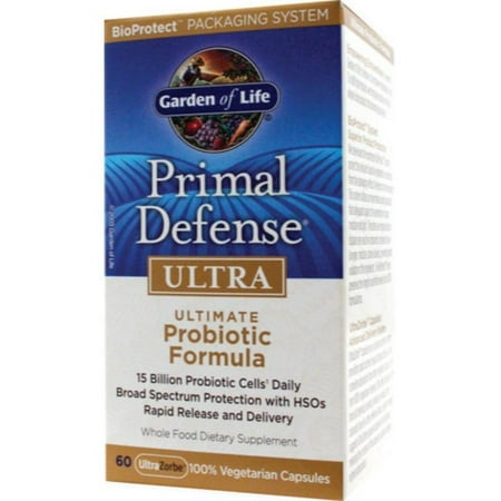 Garden Of Life Primal Defense - Garden of Life Primal Defense Ultra Probiotic Formula-15 billion cells - 60 Vegetarian Capsules