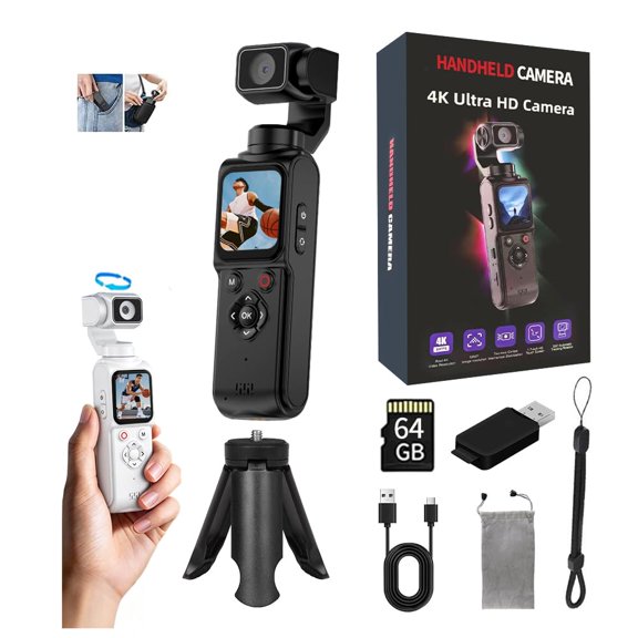 Cámara de mano MUOXUEQN 4K para Vlog con WiFi