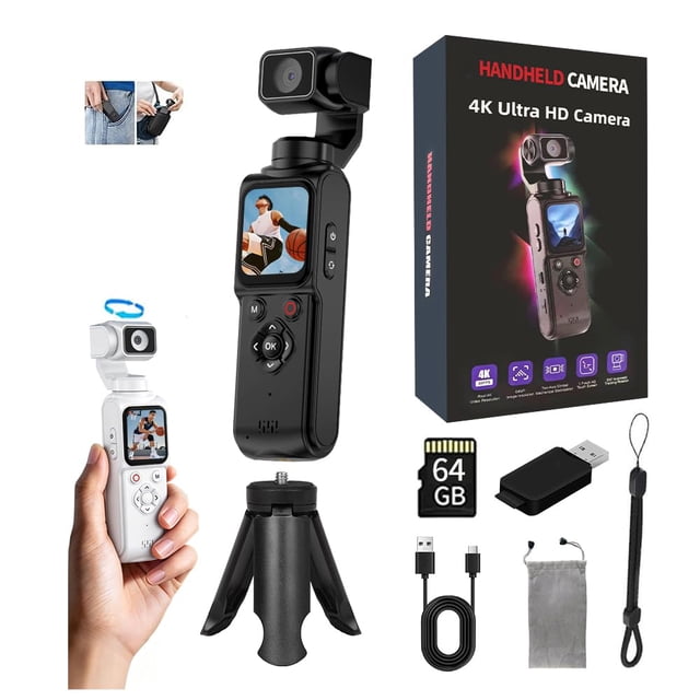 Cámara de mano MUOXUEQN 4K para Vlog con WiFi