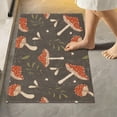 thumbnail image 2 of Dreamtimes Mushrooms Bath Mat Set Soft High Absorbent Non Slip Rectangular Bath Rug+U-Shaped Toilet Mat, Non-Slip Bath Carpet Bath Mats for Bathroom 23.6"x15.7"+17.3"x13.4", 2 of 5